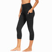 M2M STYLE Women's High Waisted Capri Leggings with Pockets