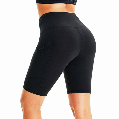 M2M STYLE Women's High Waisted Yoga Shorts with Pockets 8