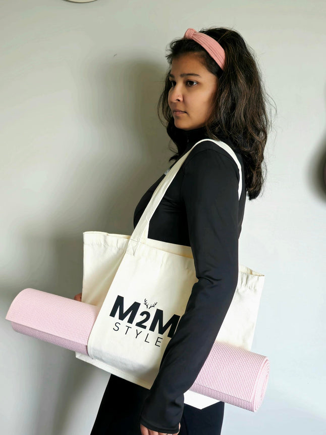 M2M STYLE  Yoga Mat Tote Bag, Multi-Purpose - Travel, Beach, Workout