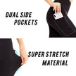 M2M STYLE Women's High Waisted Capri Leggings with Pockets