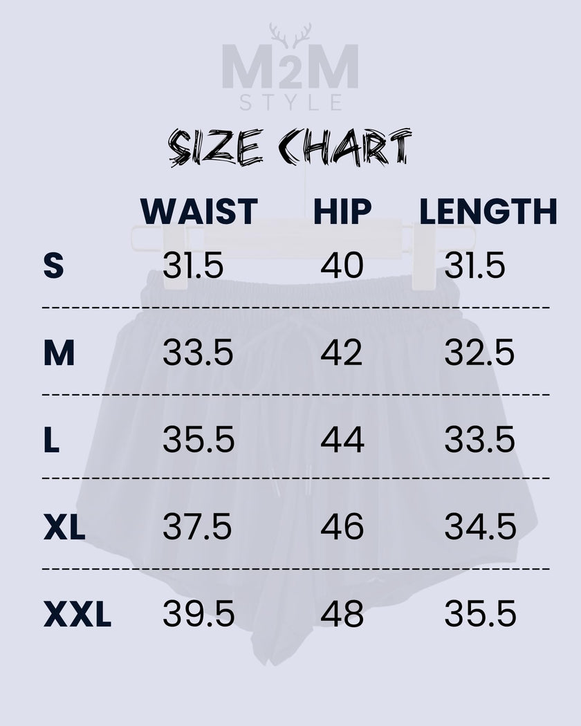 M2M STYLE Women's Flowy Tennis Skirt Shorts with Pockets