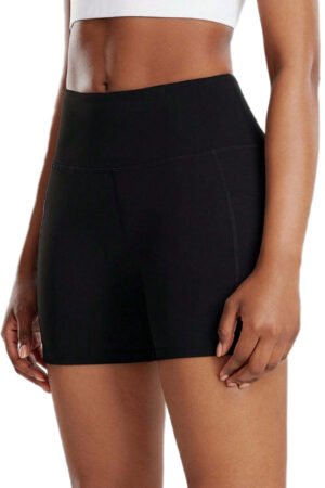 High Waisted Biker Shorts with Pockets for Women – Soft & Stretchy Workout Shorts for Yoga, Running, Cycling, and Fitness